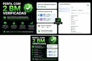 Conta de Facebook com 1 ou 2 BMs verificadas!