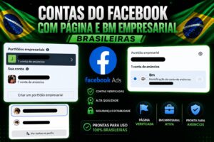 Contas do Facebook com página e BM Empresarial